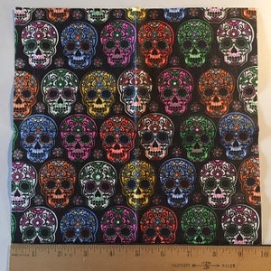 3 Decoupage Beverage Napkins Día De Los Muertos Day of the Dead Calavera Sugar Skulls Colorful Cynthia Rowley, 10 x 10 image 3