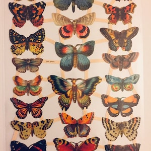 Mariposas SCRAP RELIEFS (1 hoja) #7426 - Troqueles en relieve - Hecho en Alemania