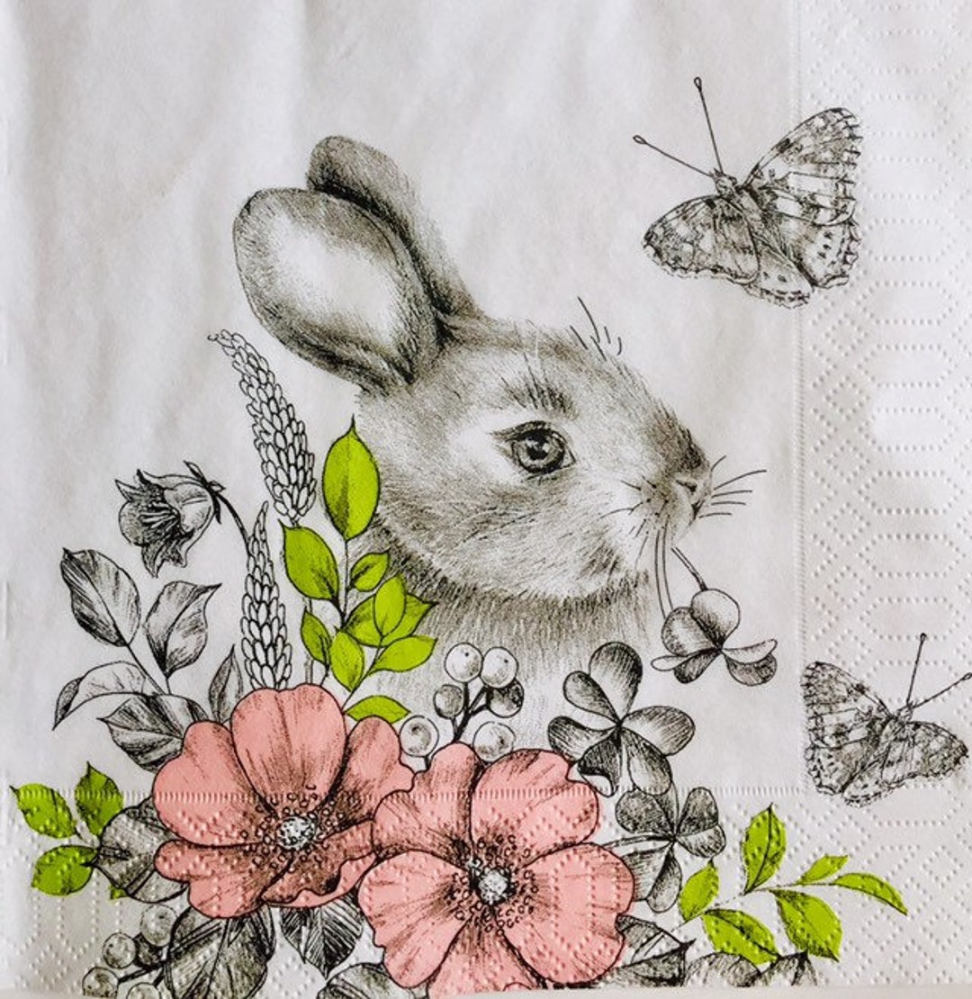 ダイヤモンドアートクラブ　Bunny in flower pot Bunny In Flower Pot – Diamond Art Club
