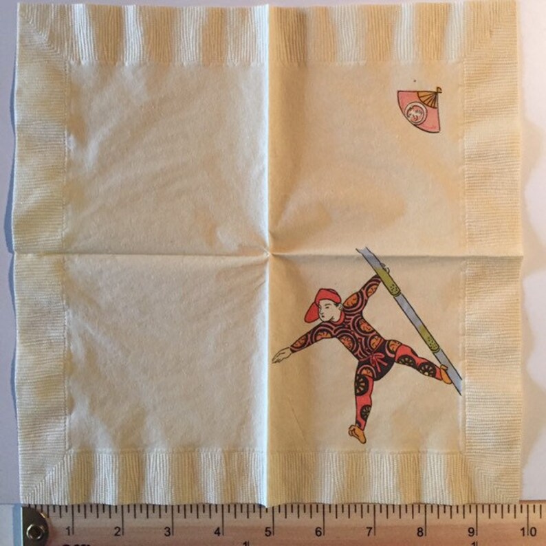 3 Decoupage Beverage Napkins Authentic Vintage Japanese Etsy