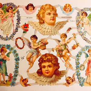 SCRAP RELIEFS Angels Cupids (1 folha) #7164 - Cortes em relevo - Fabricado na Alemanha