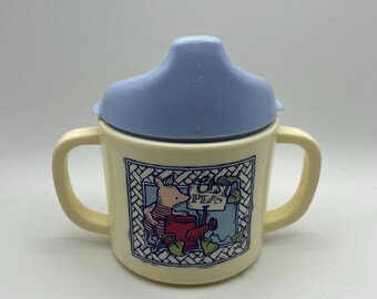 Vintage Selandia Disney Piglet Winnie the Pooh Melamine Baby Toddler Sippy Cup
