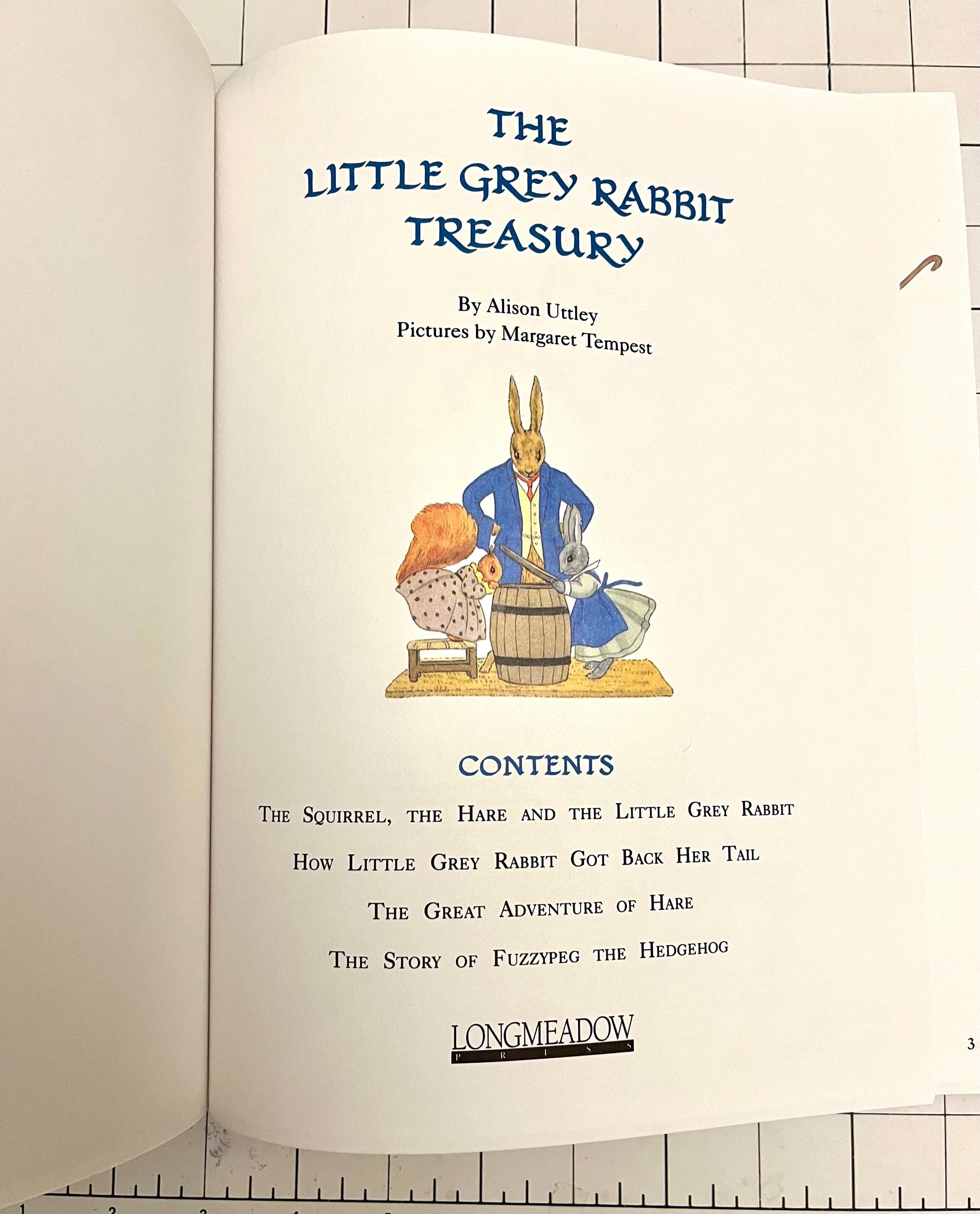 Hardcover English Classic Children's Book the Little Grey Rabbit