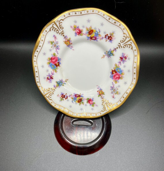 Vintage Royal Crown Derby Royal Antoinette Dainty Rose Demitasse