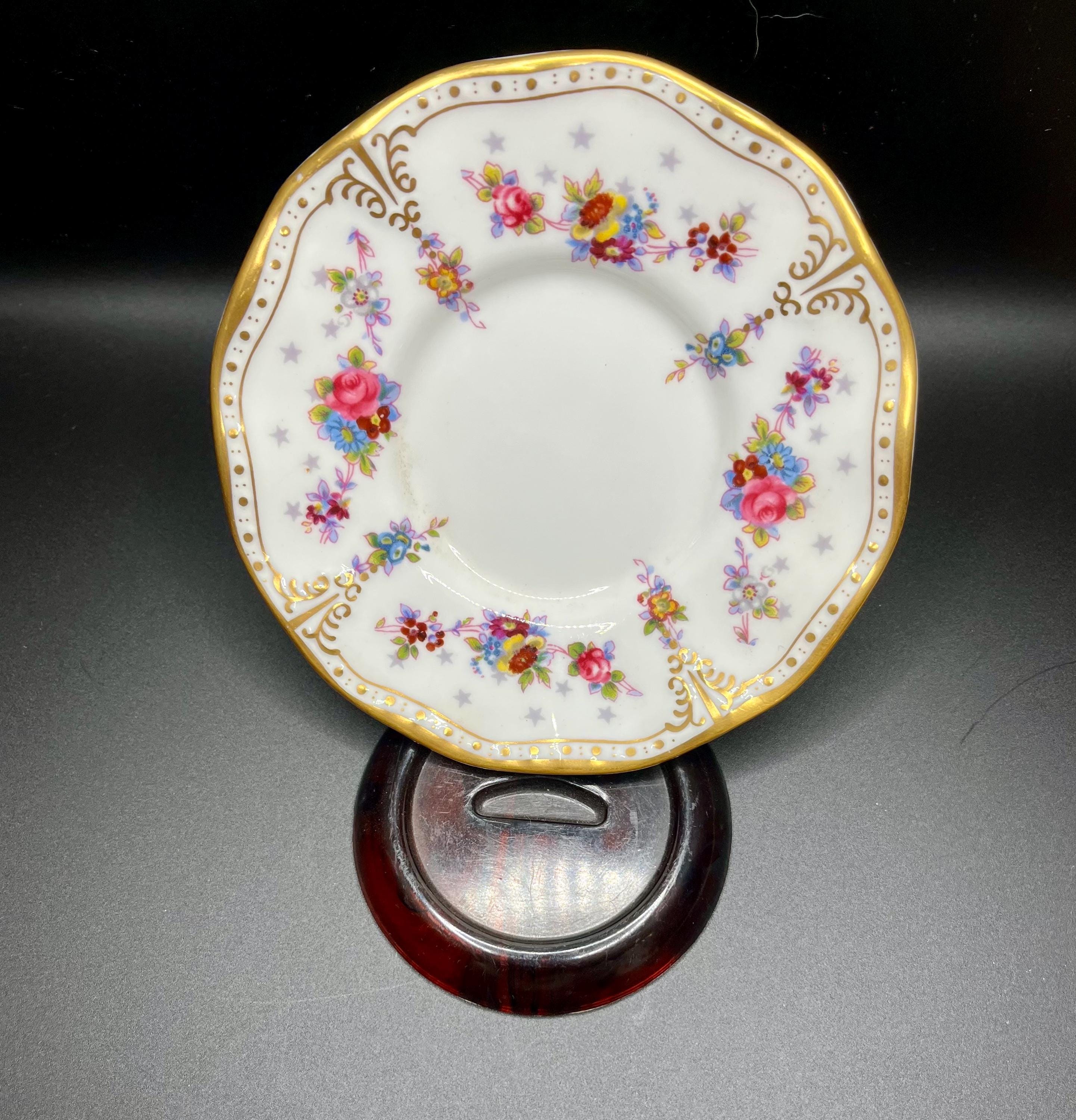 Vintage Royal Crown Derby Royal Antoinette Dainty Rose Demitasse