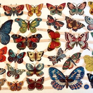 Mariposas RELIEVES DE CHATARRA (1 hoja) #7444 Troqueles en relieve - Hecho en Alemania