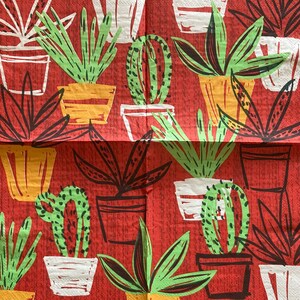 3 serviettes de découpage, Cactus Fiesta Fest coloré, 13 » x 13 » déplié