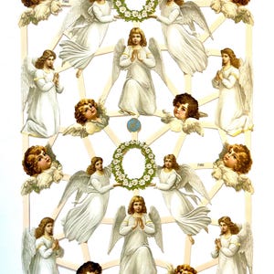 SCRAP RELIEFS Angeli in preghiera Cherubini (1 foglio) #7382 - Fustelle in rilievo - Made in Germany