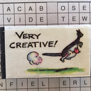 All Night Media Classic Winnie the Pooh in der Schule Kanga und Roo Sehr kreativer Schaumstoff montierter Stempel gebraucht