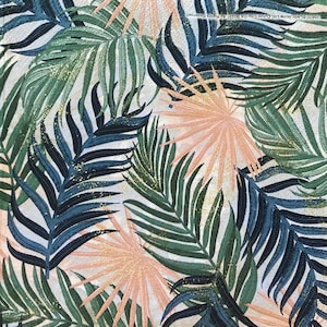 3 Decoupage Luncheon Napkins - Tropical Palm Fronds Leaves 13&quot; x 13&quot; Unfolded