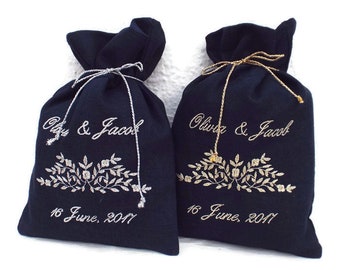 Personalized Smash Glass Pouch,Jewish Tradition,Breaking Glass Bag,Jewish Groom,Jewish Wedding,Chuppa,Jewish Ceremony, Modern Judaica