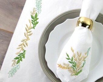 A 2 Napkins Set,Shabbat decor,ShabbatTable,Jewish Hostess Gift,Shabbat Gift,Shabbat Table Setting,Setting the table,Spring table Scaping