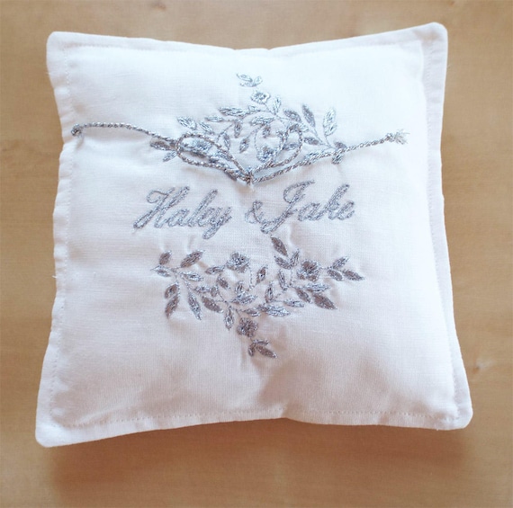Embroidered Ring Pillow Jewish Wedding Jewish Shower Gift Engagement Gift Ring Bearer Pillow Wedding Ring Pillow Ring Holder Wedding Shower Etsy