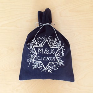 Frühling Hochzeit,Smash Tasche,Jüdische Hochzeit,bestickte Tasche,Chuppah Mazel Tov Beutel,Brechglas Tasche,Jüdische Hochzeitszeremonie,Davidstern