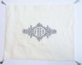 Personalized Challah Cover,Personanalized Jewish Wedding Gift,Shabbat,Embroidered Challah Cover,Shabbat Bread Cover,Jewish Heirloom Gift