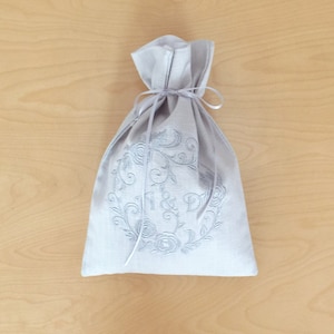 Jewish Wedding Glass Bag,Jewish Wedding,Elegant Wedding,Light Grey Smash Bag,Chuppah,Breaking Glass Pouch,Jewish Ceremony,Name Initials Bag