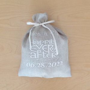 Jewish Couple Wedding Gift For Wedding Shower gift for Breaking The Glass Ceremony Natural linen Smash bag Personalized Jewish Groom Gift