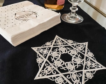 Magen david Table Runner,Magen david Gift,Jewish Hostess Gift,Passover Table Runner,Jewish Holidays,Jewish Celebration,Passover Table,Pesach
