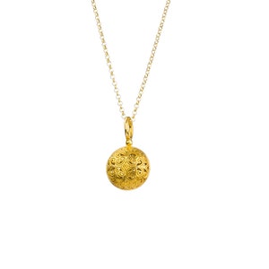 Kallisto round pendant in Gold plated silver 925 for Women’s Girls