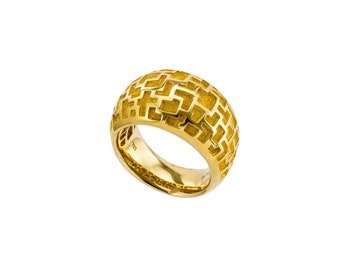 Anelllo Oro Giallo 18 Kt. Chiave Di Violino