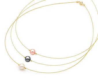 Fresh Water Pearl Light pink Necklace 8-9mm