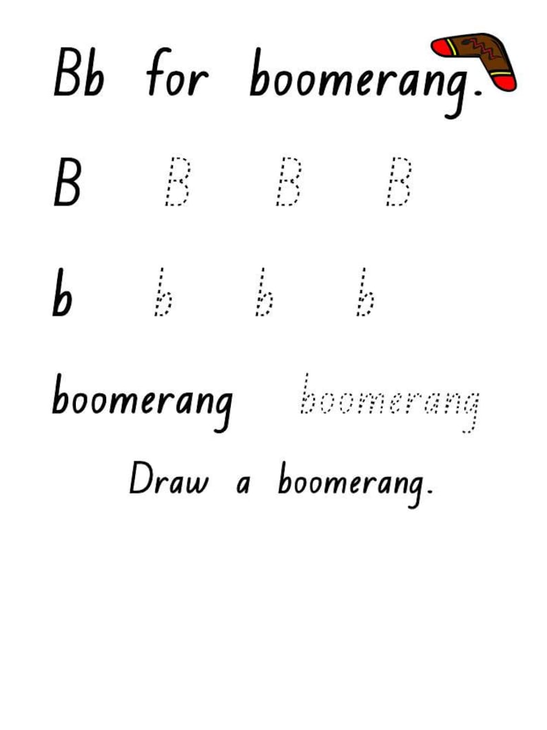 Aboriginal Abc Chart Flash Cards Letter Tracing Etsy