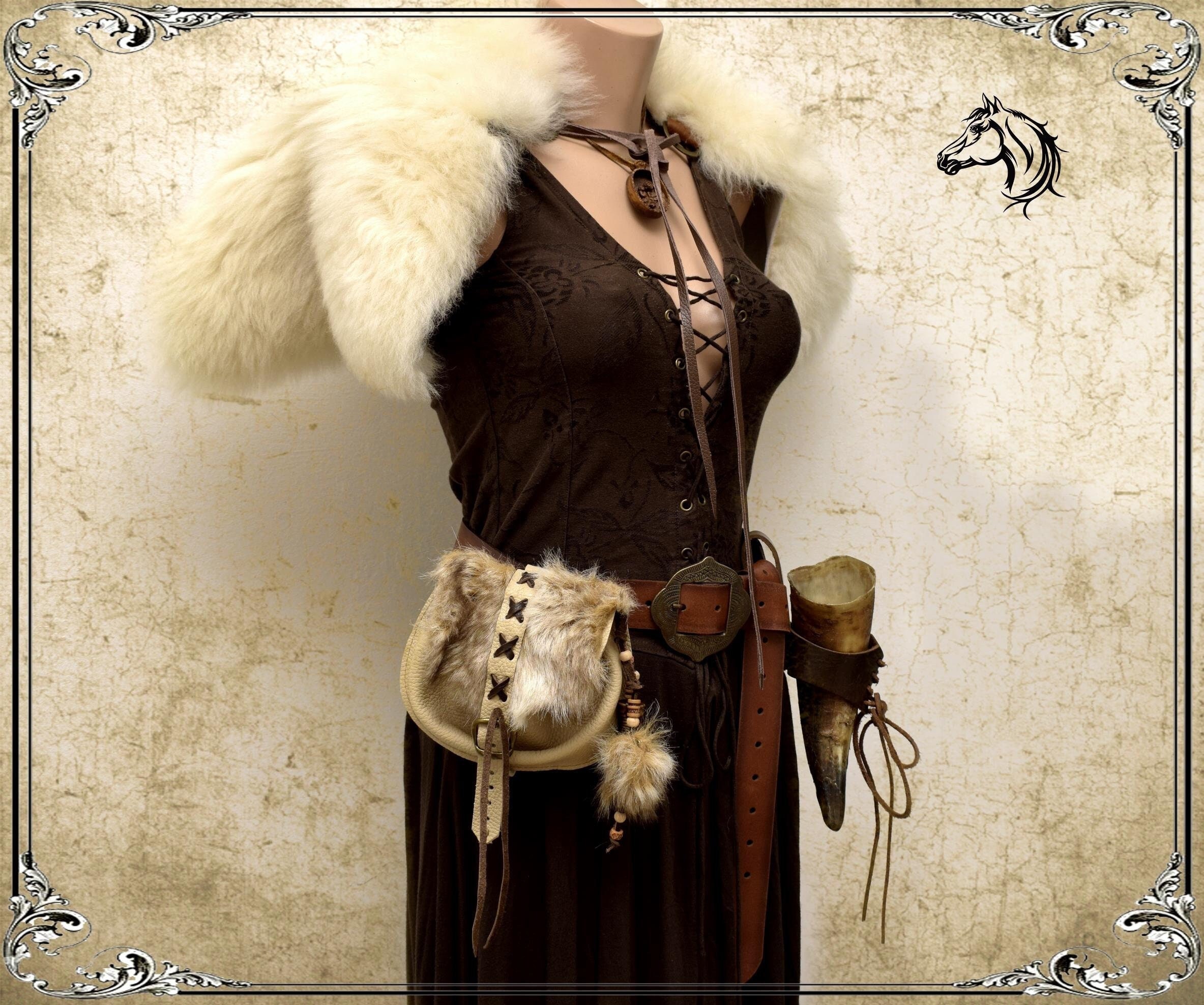 Viking Fur Belt Pouch, Leather Belt Bag, Faux Fur Medieval Fur Bag, Bushcraft Pouch, Cosplay, LARP Sporran Bag, Archer, Barbarian Belt Pouch - Etsy Viking Fur Belt Pouch, Leather Belt Bag, Faux Fur Medieval Fur Bag, Bushcraft Pouch, Cosplay, LARP Sporran Bag, Archer, Barbarian Belt Pouch - Etsy