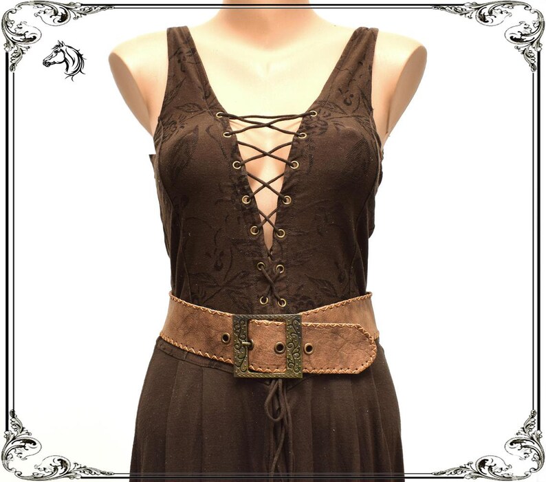 Medieval belt Vintage leather belt Festival Celtic belt Fantasy soft belt Queen garb Viking belt Shieldmaiden belt Renaissance belt