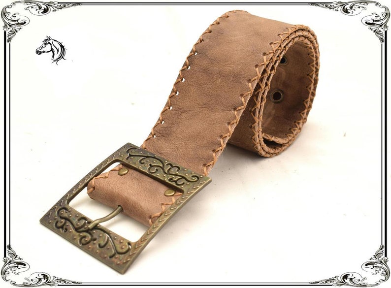 Medieval belt Vintage leather belt Festival Celtic belt Fantasy soft belt Queen garb Viking belt Shieldmaiden belt Renaissance belt