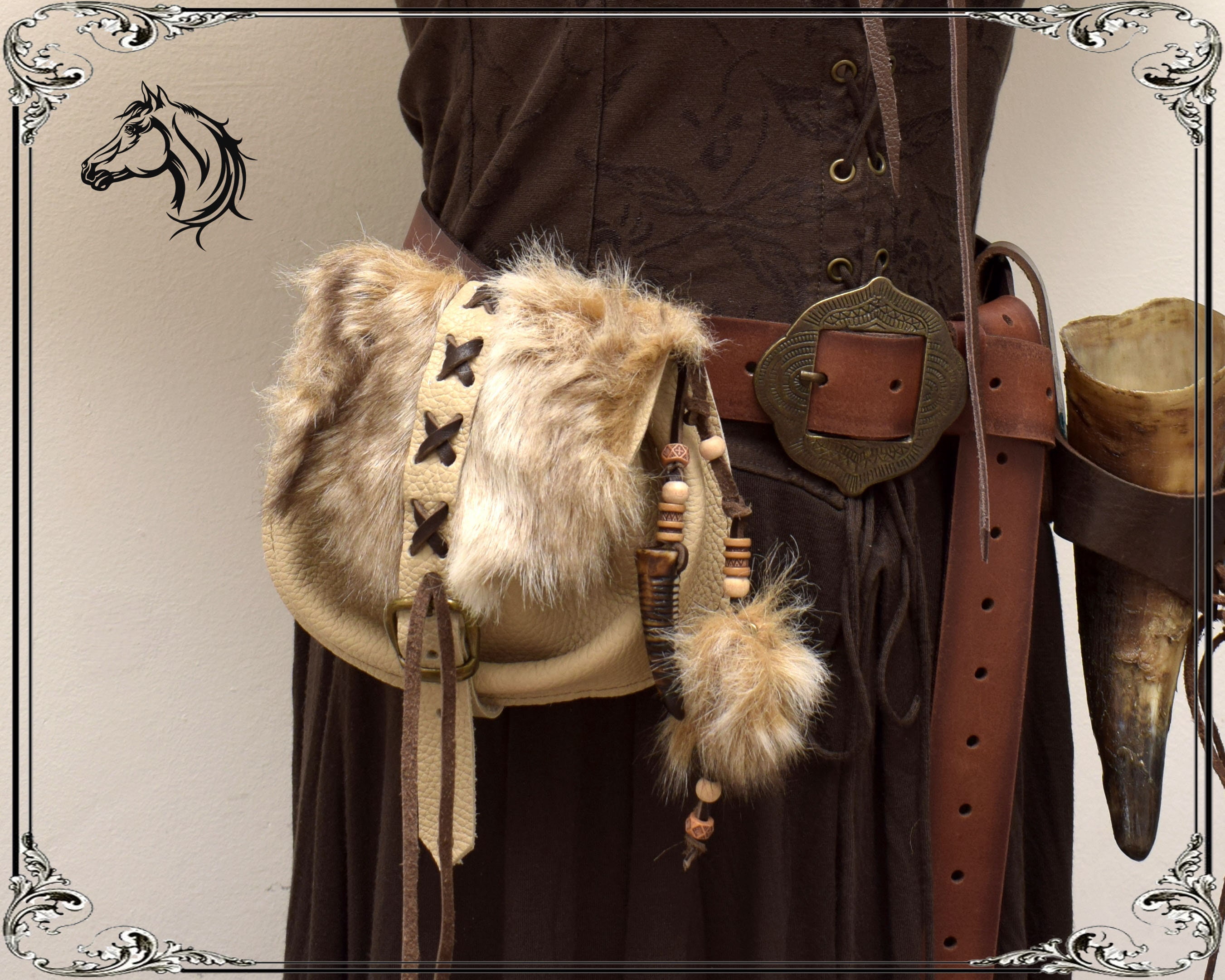 Fur pouch bag hotsell