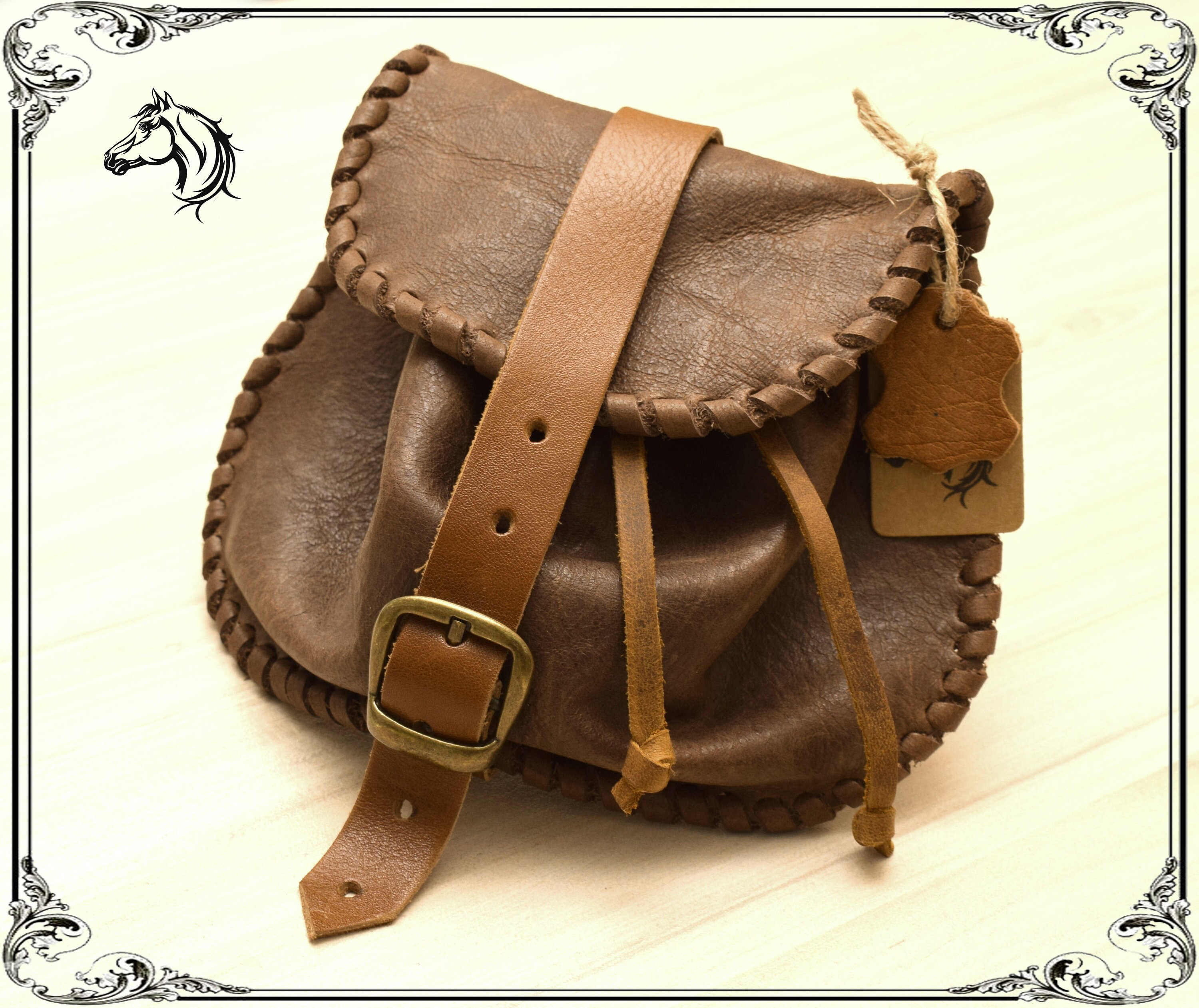 Small Historical Medieval Belt pouch Renaissance pouch Etsy