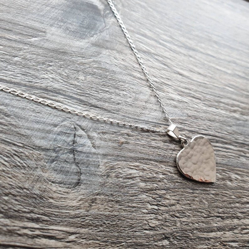 Hammered Heart Necklace main image 1
