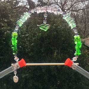 Hummingbird Swing / Sea Glass Hummingbird Swing