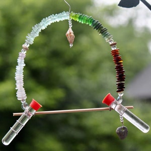 Hummingbird Swing / Sea Glass Hummingbird Swing