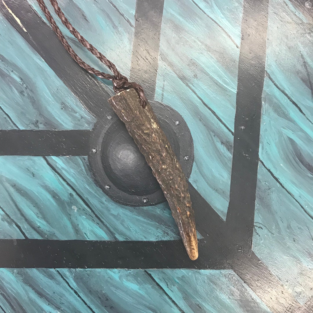 Authentic Red Deer Antler on Rope Necklace. Gift for Her/him. - Etsy