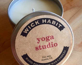 Yoga Studio Soy Candle // Incense and Chai