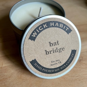 Bat Bridge Soy Candle  // Pineapple Sage, Cinnamon, Cocoa