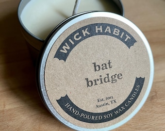Bat Bridge Soy Candle  // Pineapple Sage, Cinnamon, Cocoa