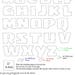 Printable Alphabet Capital Letters Template for Applique, Pdf Pattern ...