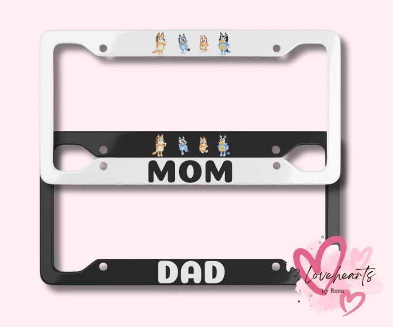 Bluey License Plate Frame Bluey License Plate Frame for MOM Etsy