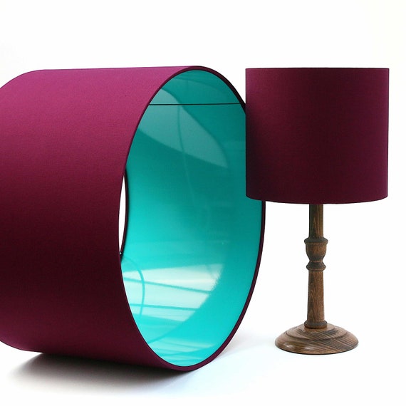 Plum Aqua Lampshade Various Sizes Lamp Shade Purple Blue Sizes Lamp Shade Purple Blue, Blue Floor Lamp Shade