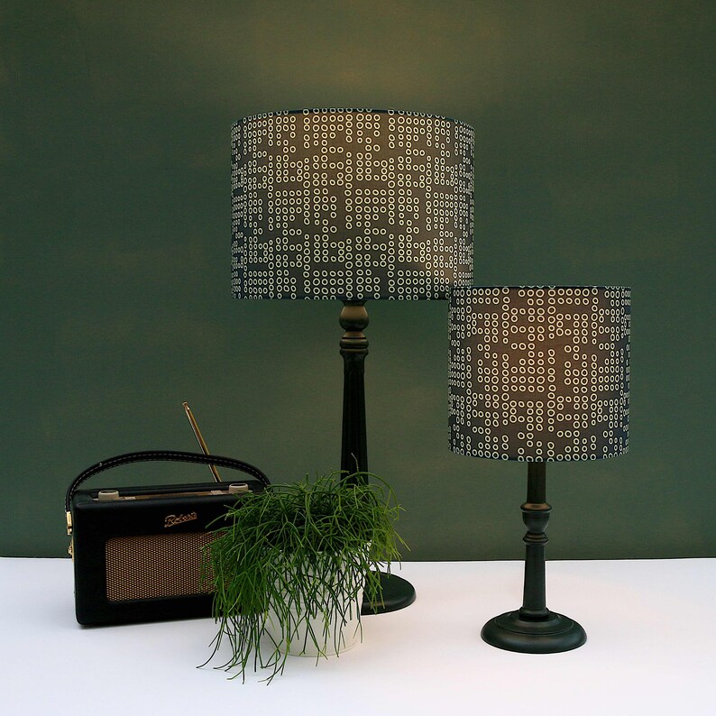 Dark Blue and Green Lampshade Various Sizes Lamp Shade Dark Etsy UK