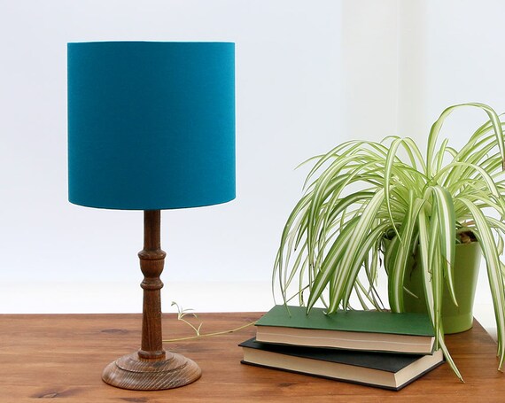 blue gold lamp shade