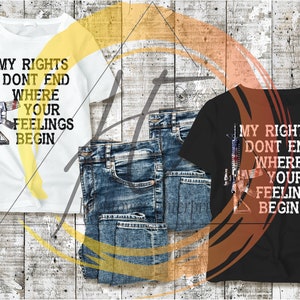 Meine Rechte enden nicht, wo deine Gefühle beginnen, Unisex Jersey Kurzarm T-Shirt