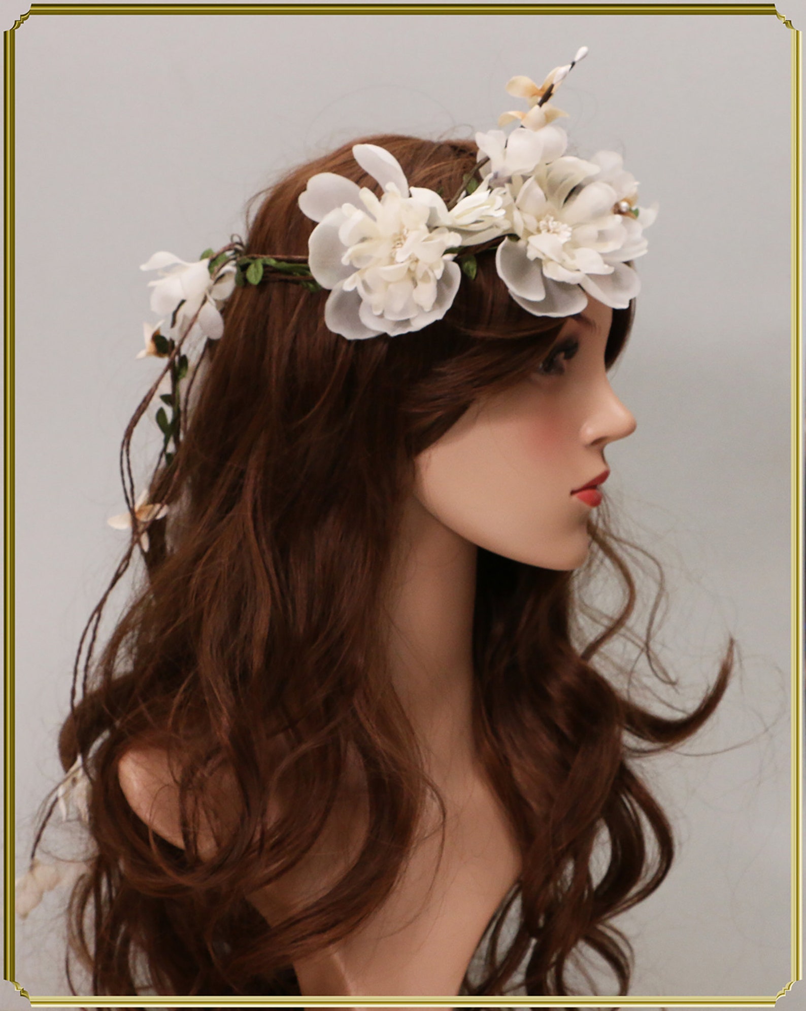 first communion hair wreath