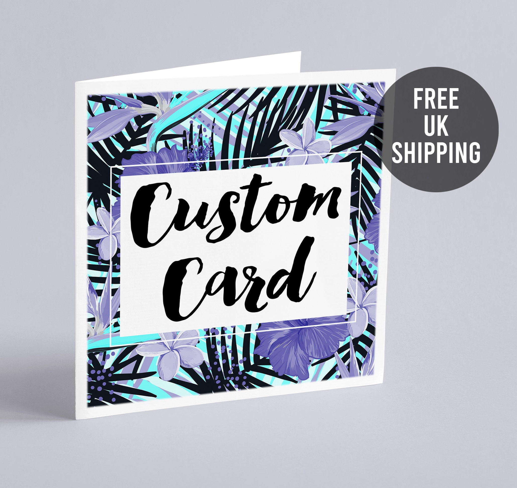 Custom card design your own card personalised card create etsy