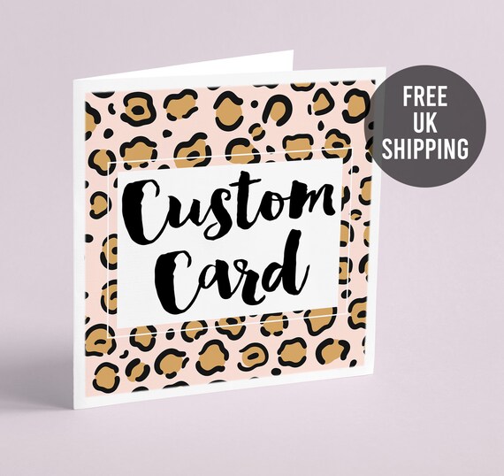 Custom Card Design Your Own Card Personalised Card Create | Etsy