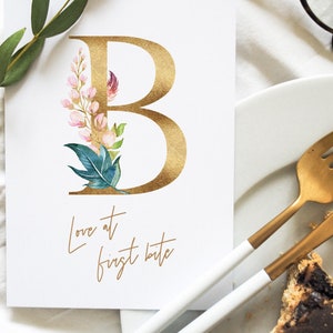 Bordeaux. Buchstaben. Aquarell Floral & Alphabet Clipart