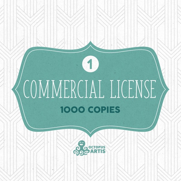 Limited Commercial License NO Credit required / Single product