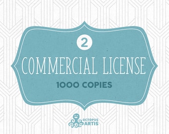 Limited Commercial License NO Credit required / 2 products